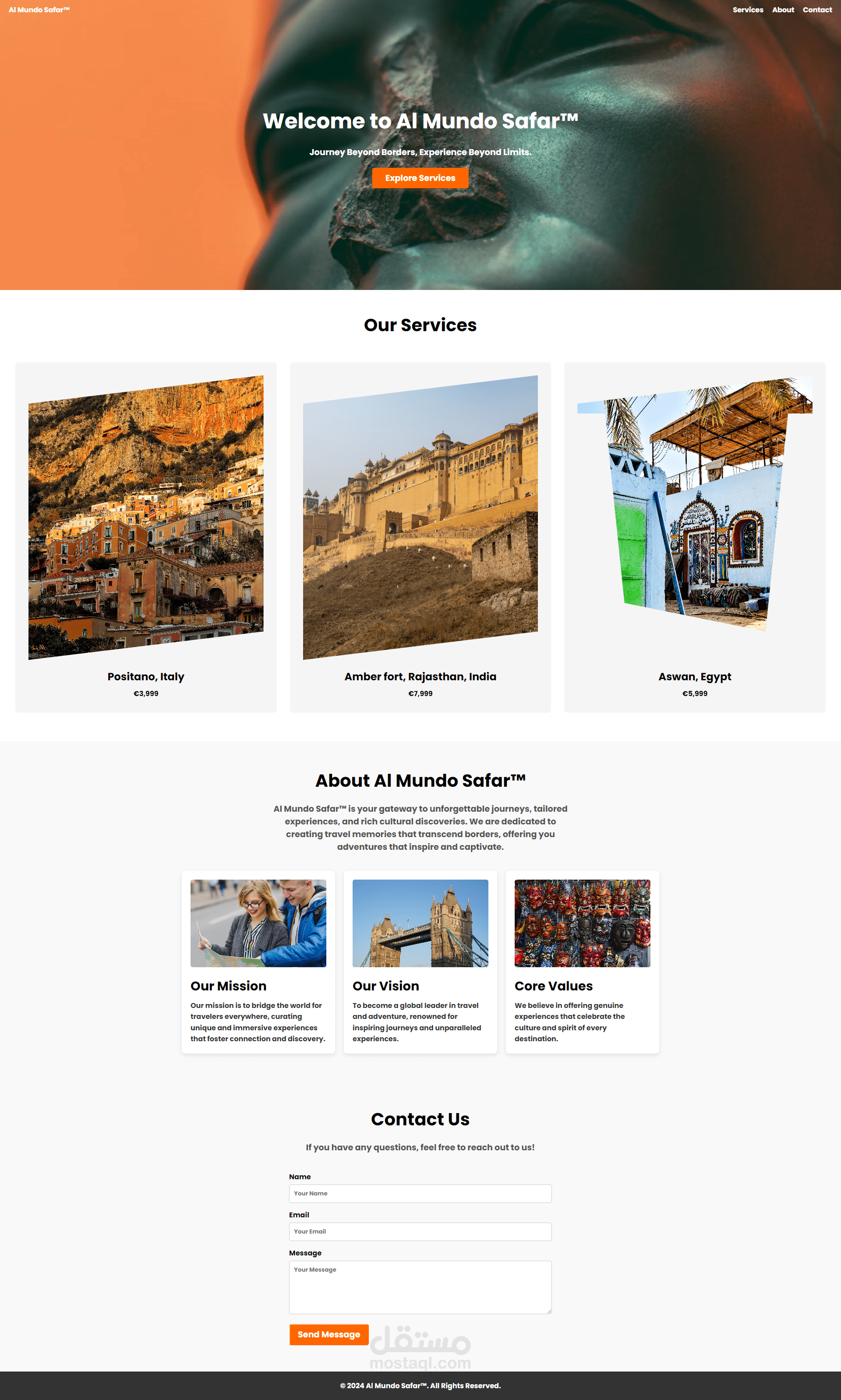 صفحة هبوط ل Al Safar Mundo