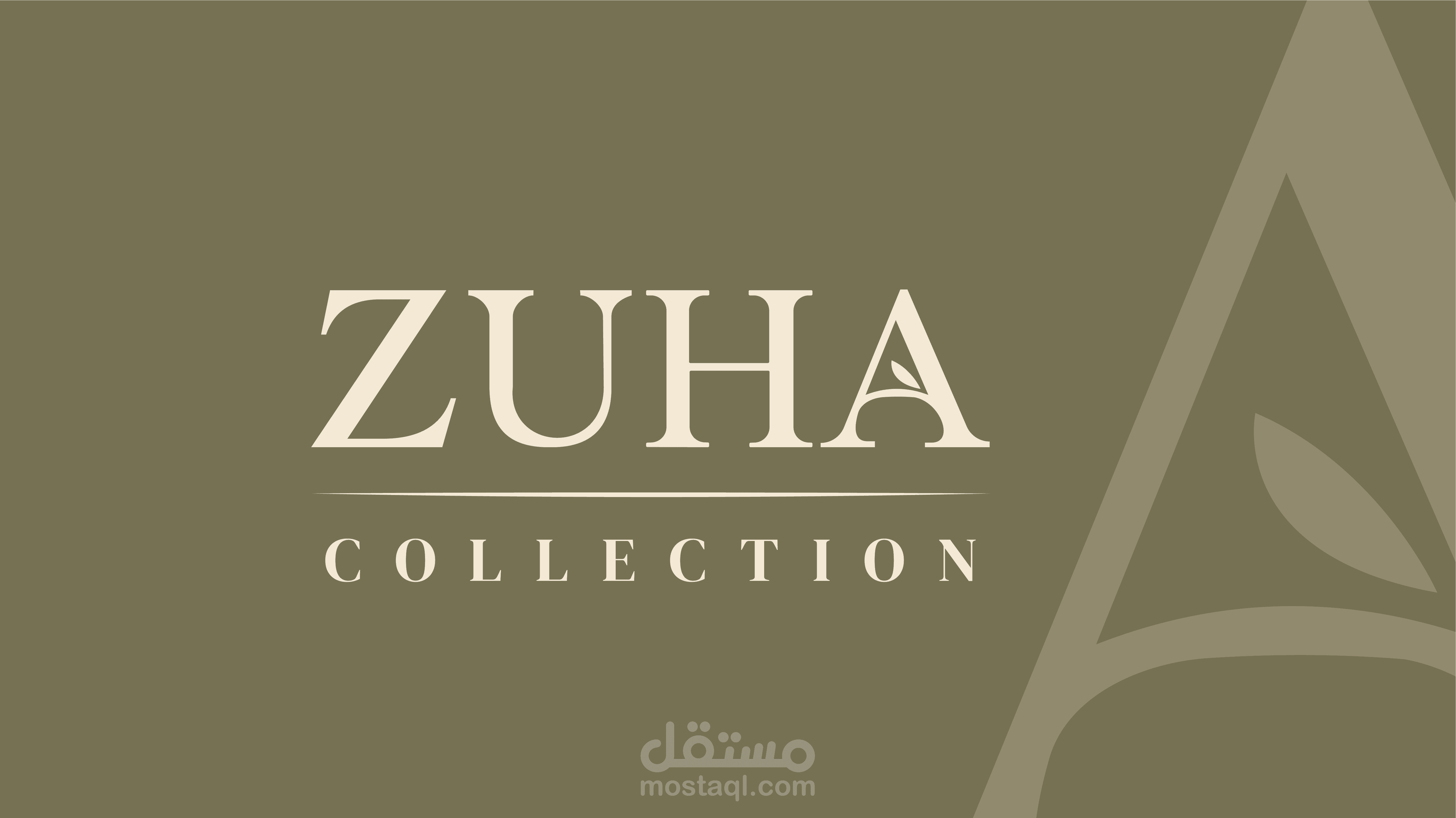 هوية بصرية كاملة لبراند ازياء باسم (ZUHA)
