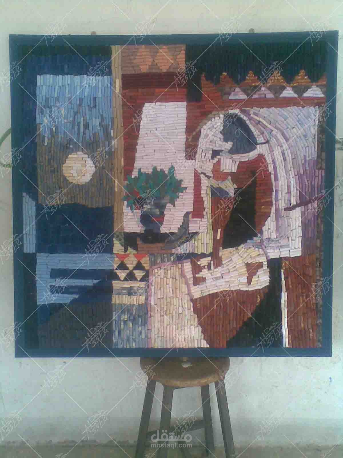 مشروع تم تنفيذ بقطع قماش صغيره