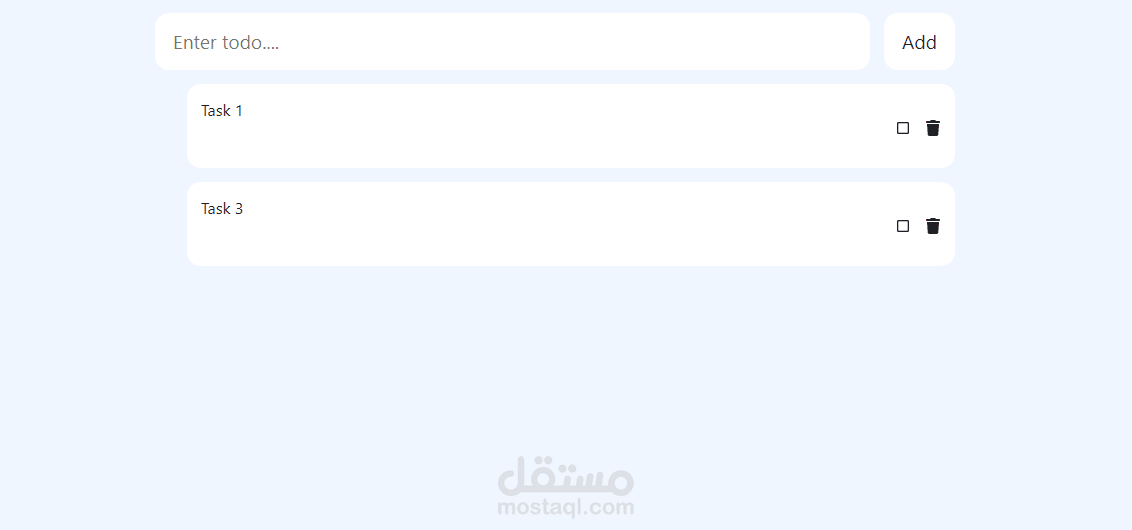 تطبيق To-Do List باستخدام  Node.js، React،