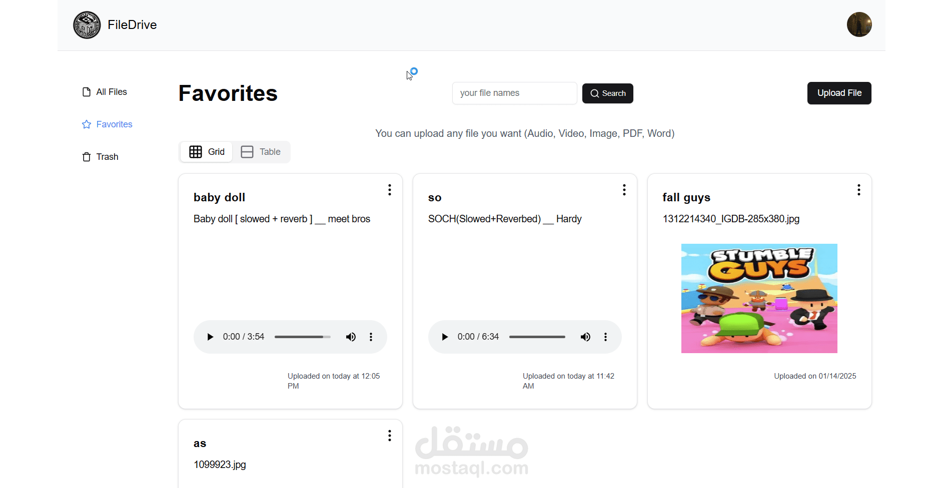 File storage app