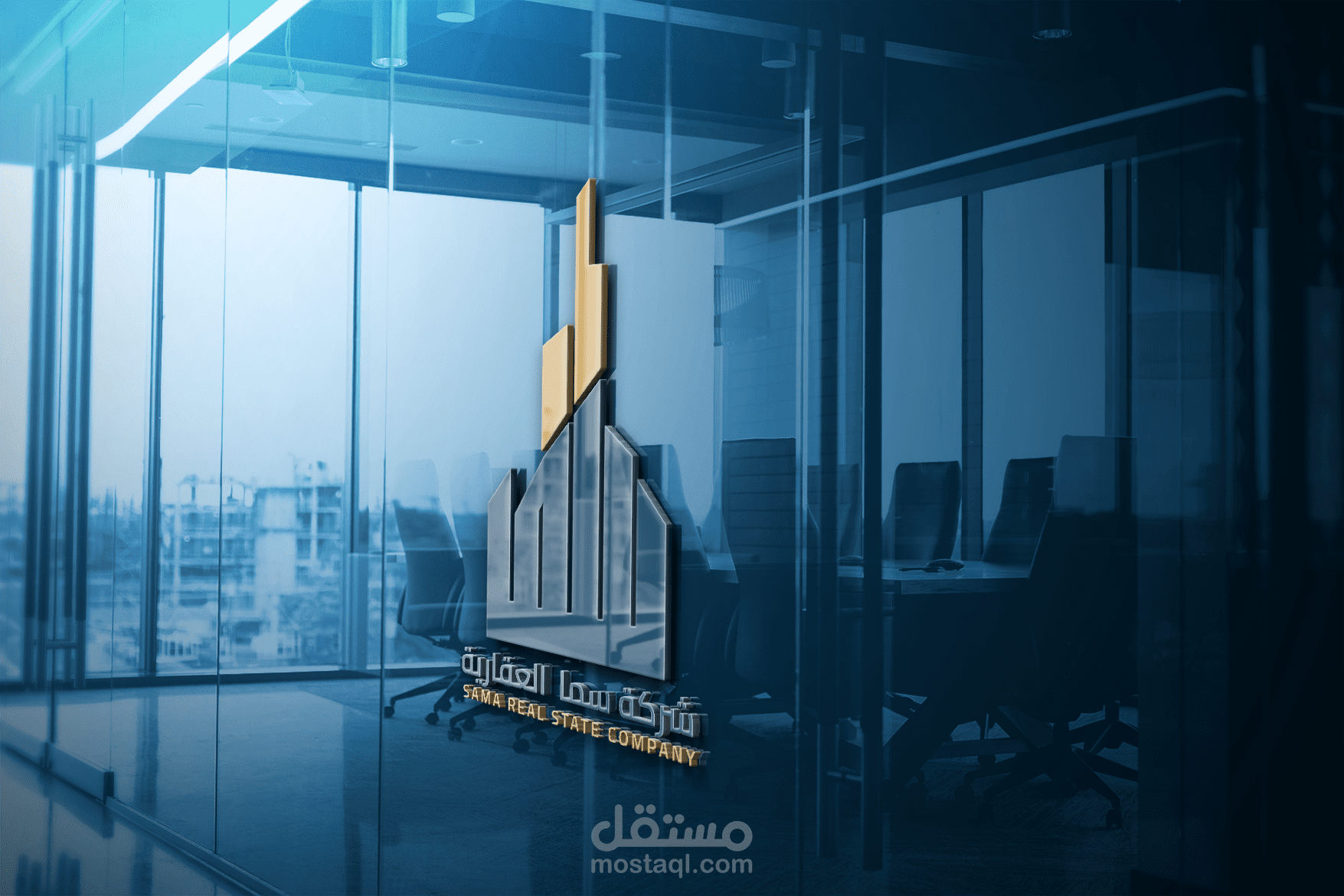 شعار وهوية بصرية كاملة لبرند شركة العقارية