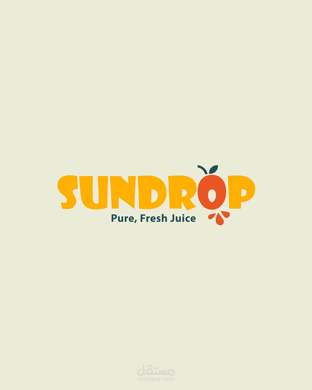 تصميم هوية بصرية لبراند عصائر " SUNDROP "