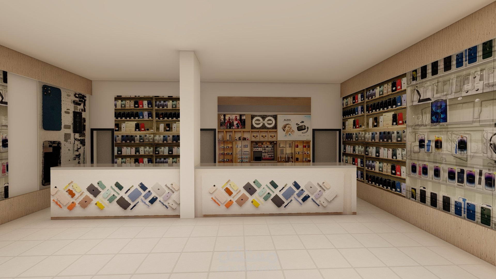 تصميم محل هواتف