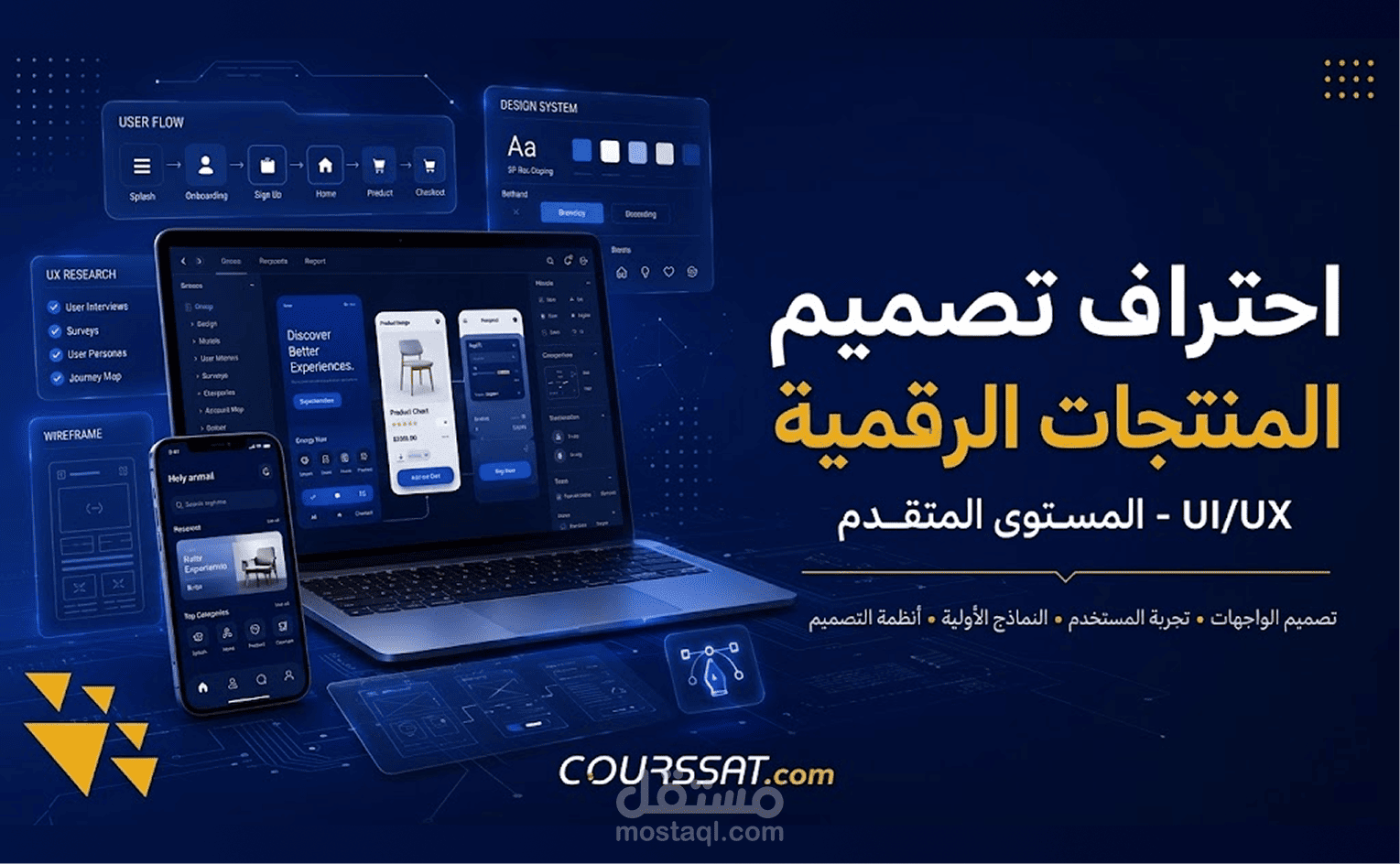 دورة شاملة في احتراف تصميم UI/UX : المستوى المتقدم