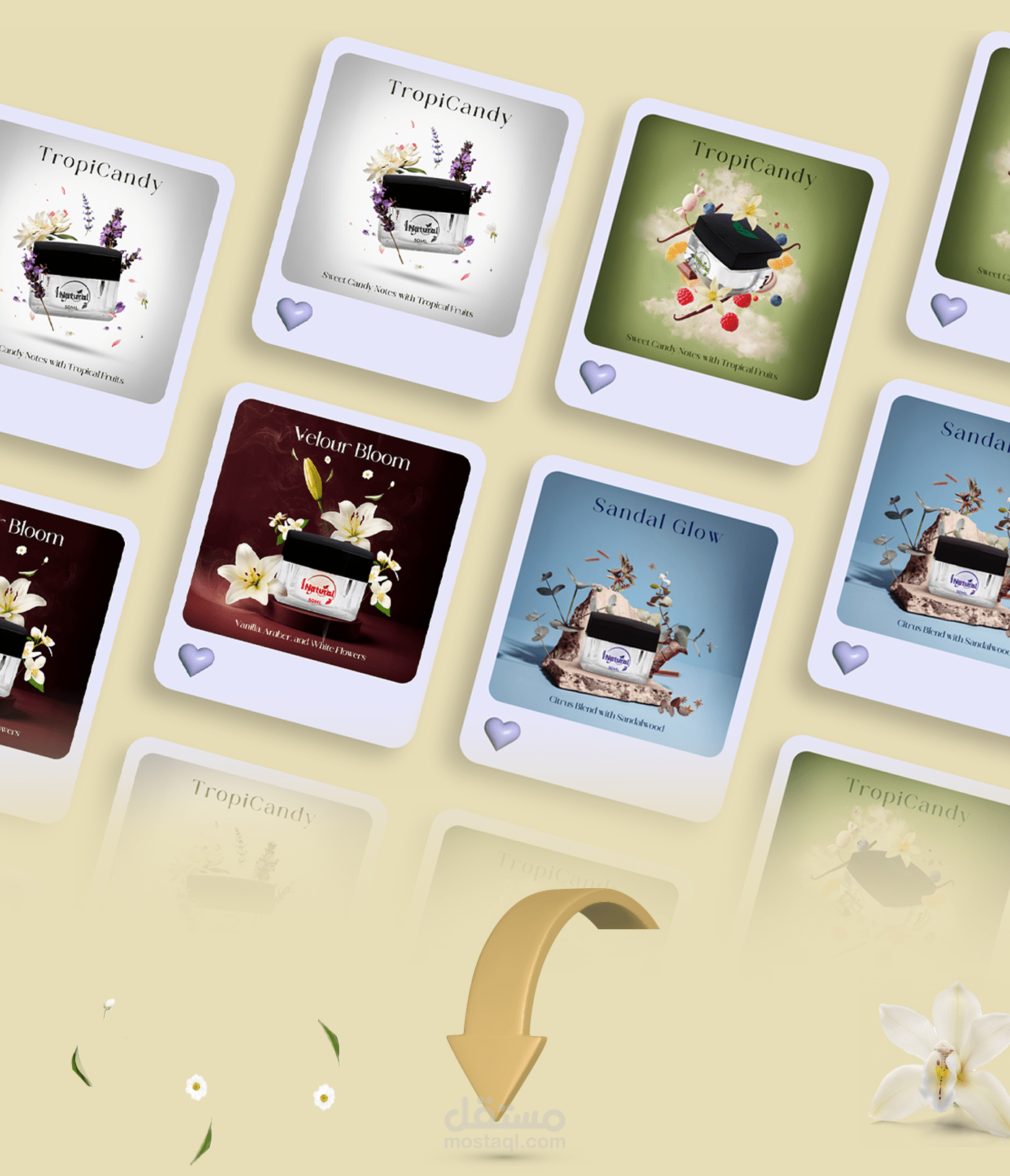 تصميم حملة إعلانية لمنتج مخمرية عطرية – iNatural | KSA