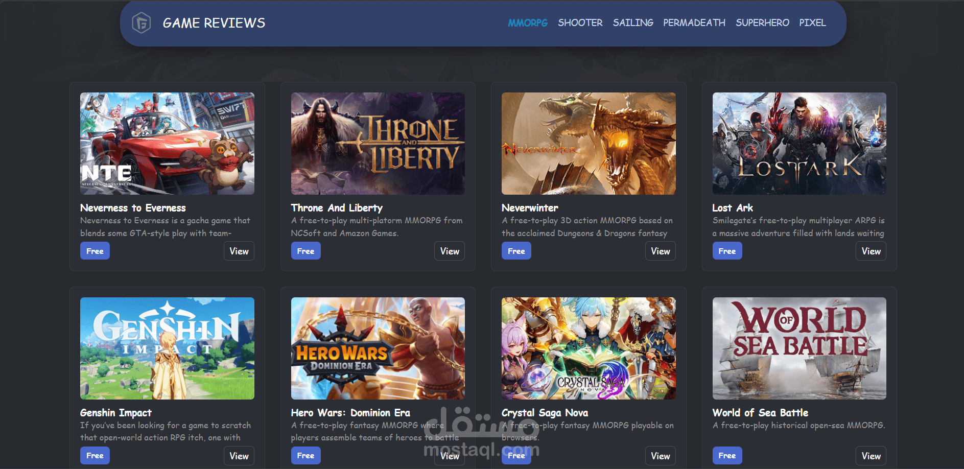 Game Reviews  Responsive Website with API Integration