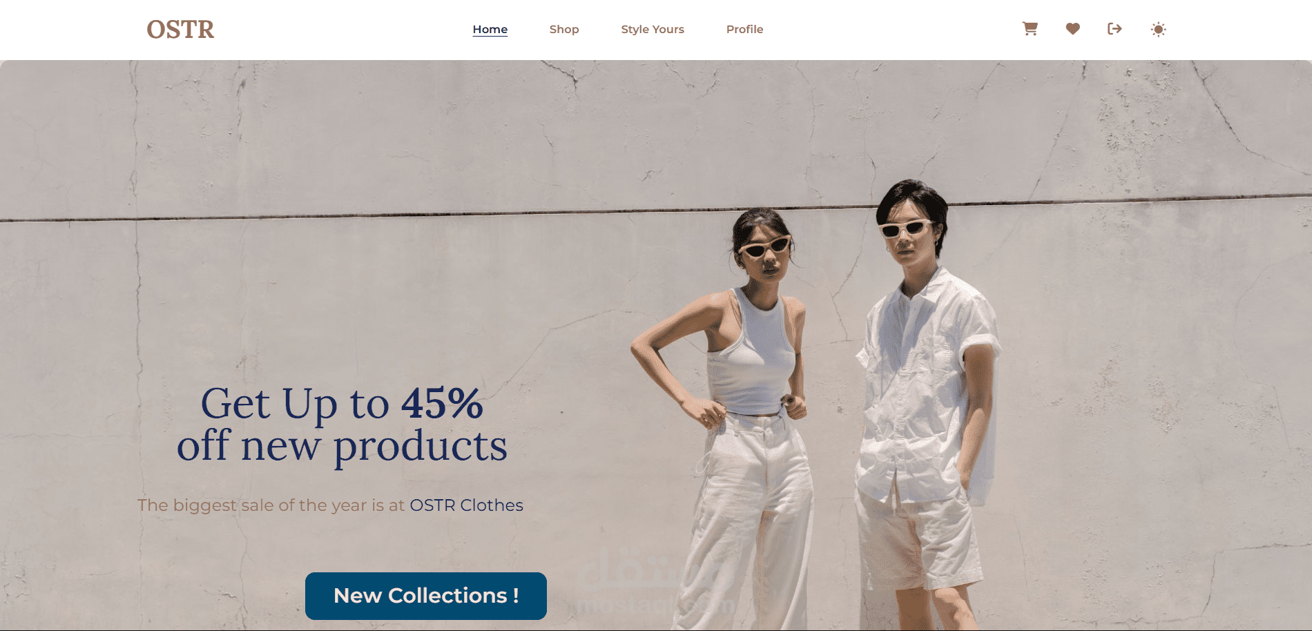OSTR - Ecommerce Fashion Website