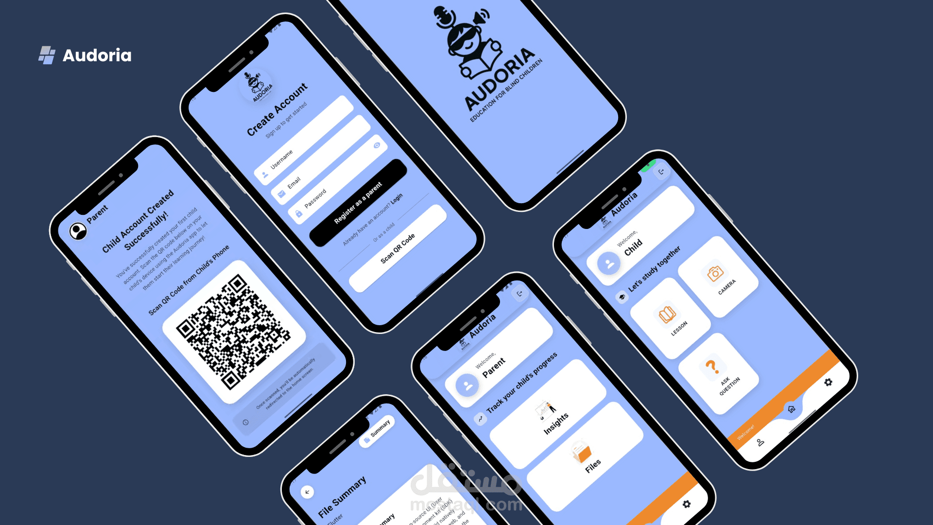 Audoria – AI Educational Mobile App | أودوريا – تطبيق تعليمي ذكي قائم على الذكاء الاصطناعي