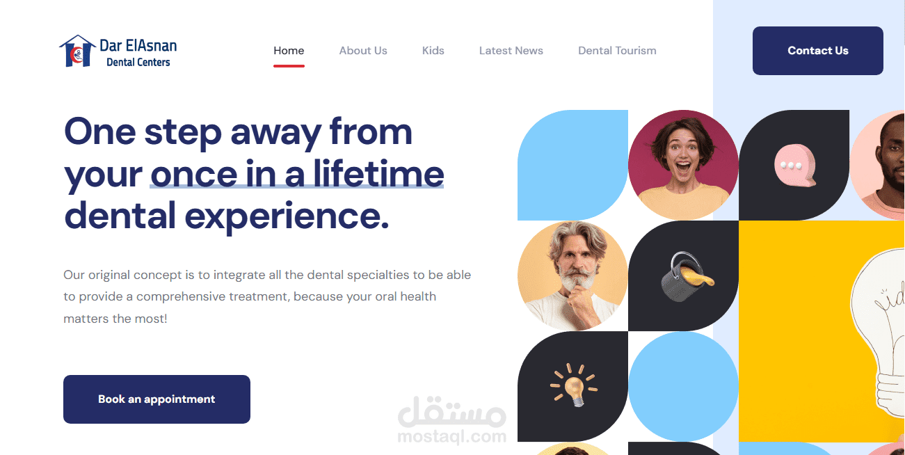 Web application for Dar ElAsnan Dental Center