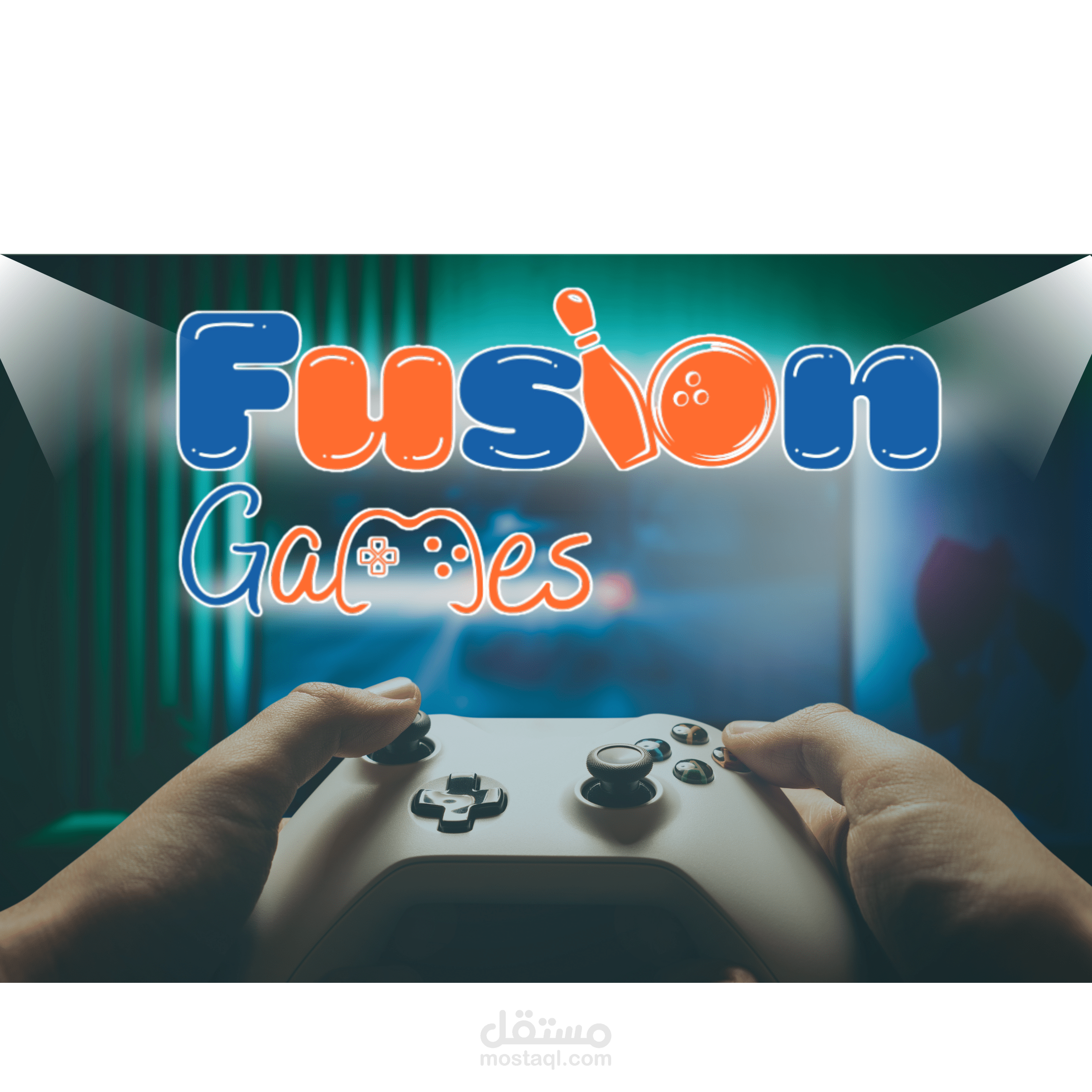 شعار لصالة ألعاب ( Fusion Games )