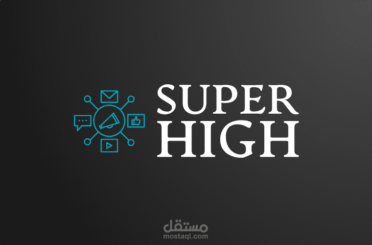 لوغو لاحد العملاء الذين يعملون في مجال السوشال ميديا