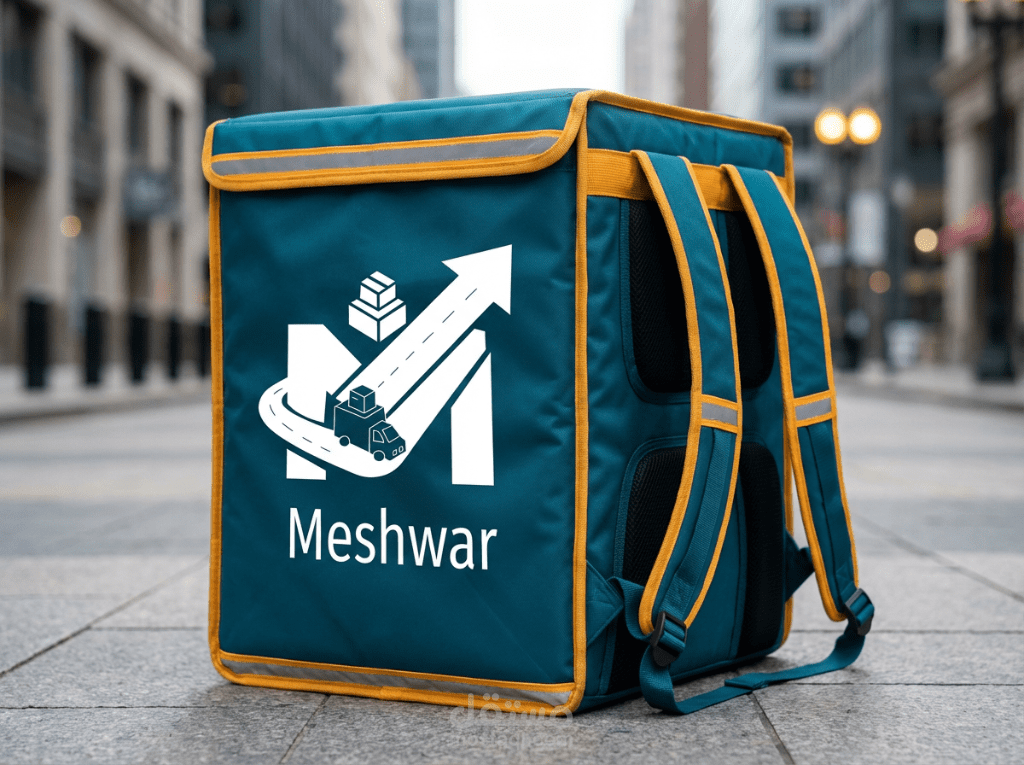 تصميم هوية بصرية لشركة شحن طلبات