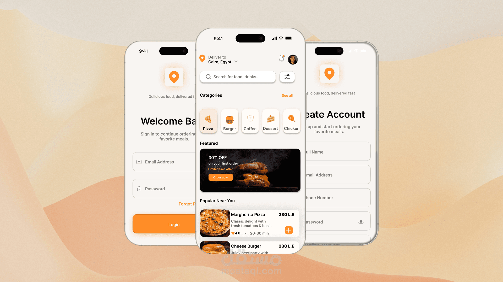 Food Delivery App — Mobile UI/UX Design