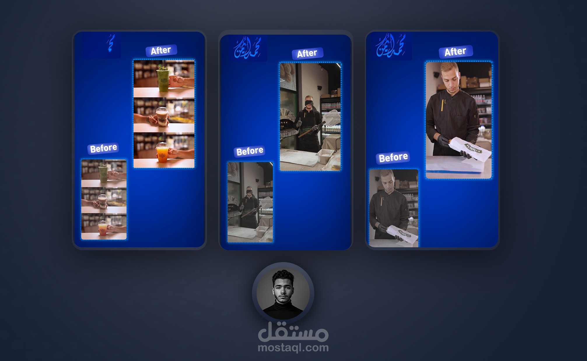 مونتاج وتلوين ريلز تسويقيه  لمطعم وكافيه