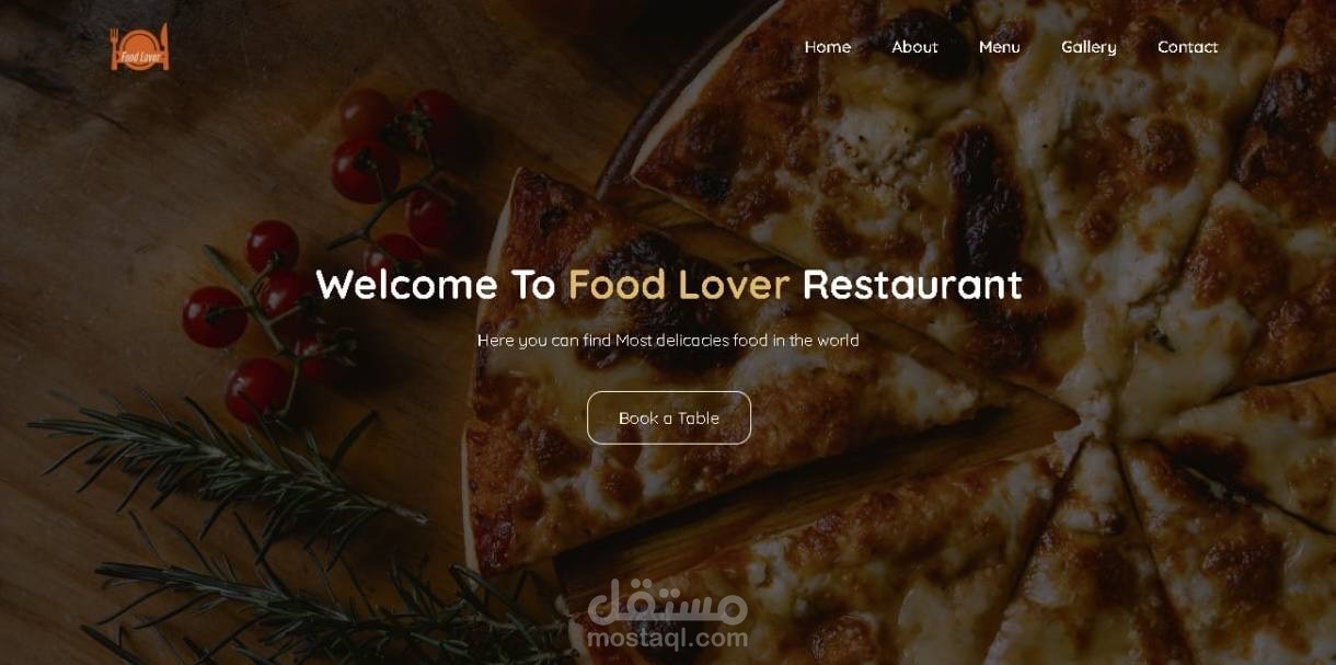 Website Design for Restaurant