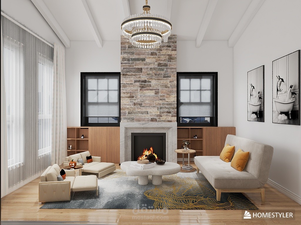 تصميم غرفة معيشة