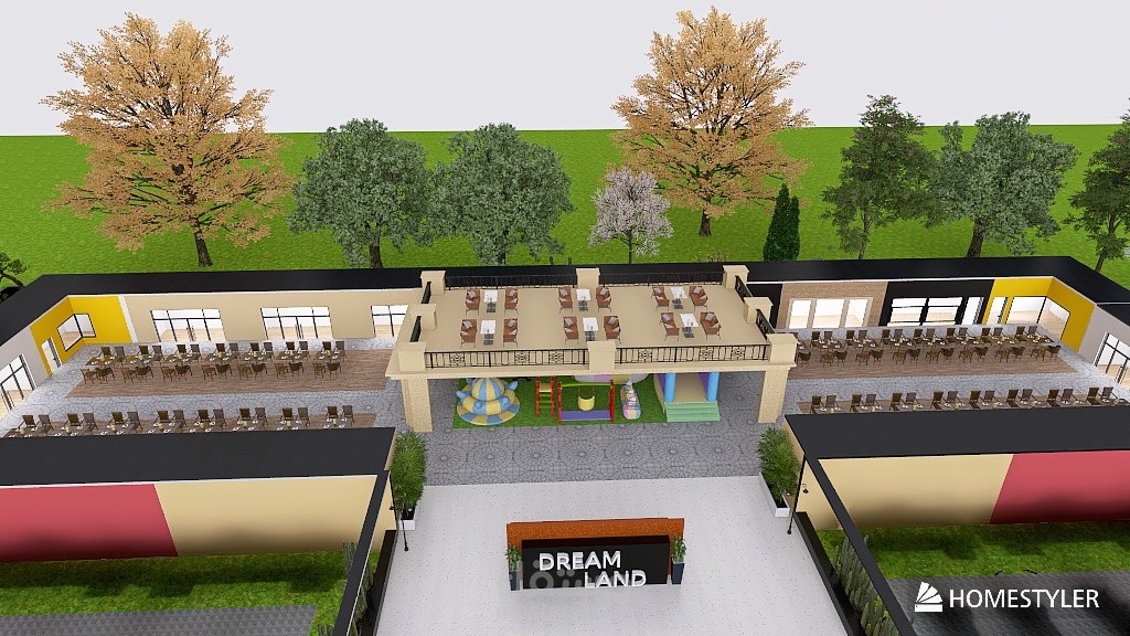 تصميم ساحة تسوق مشتركة