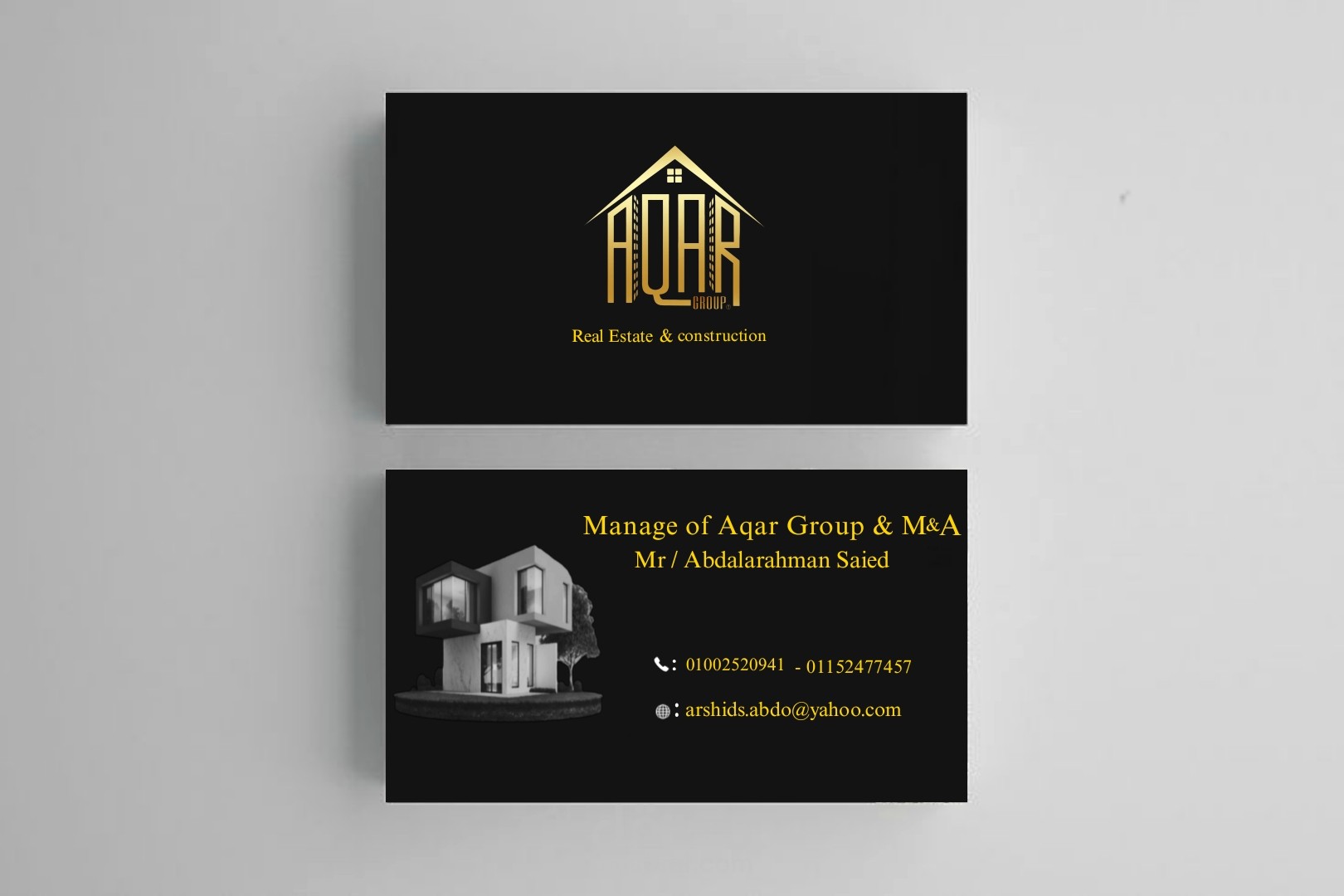 Logo for an office card For Real Esatate