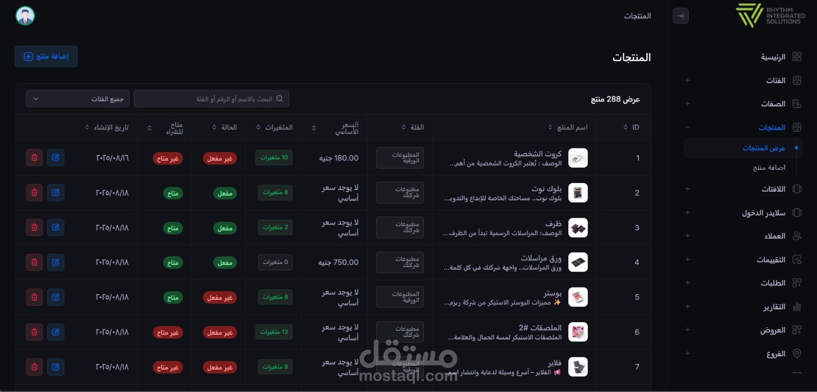 Rhythm-dashboard