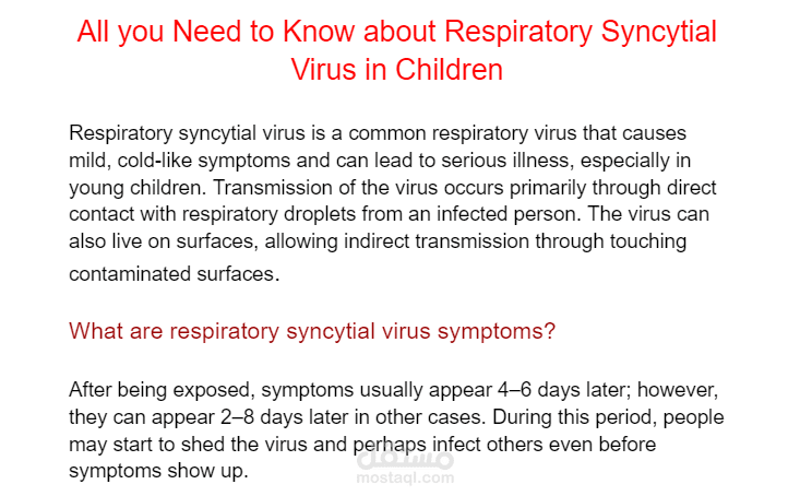 All you Need to Know about Respiratory Syncytial Virus in Children