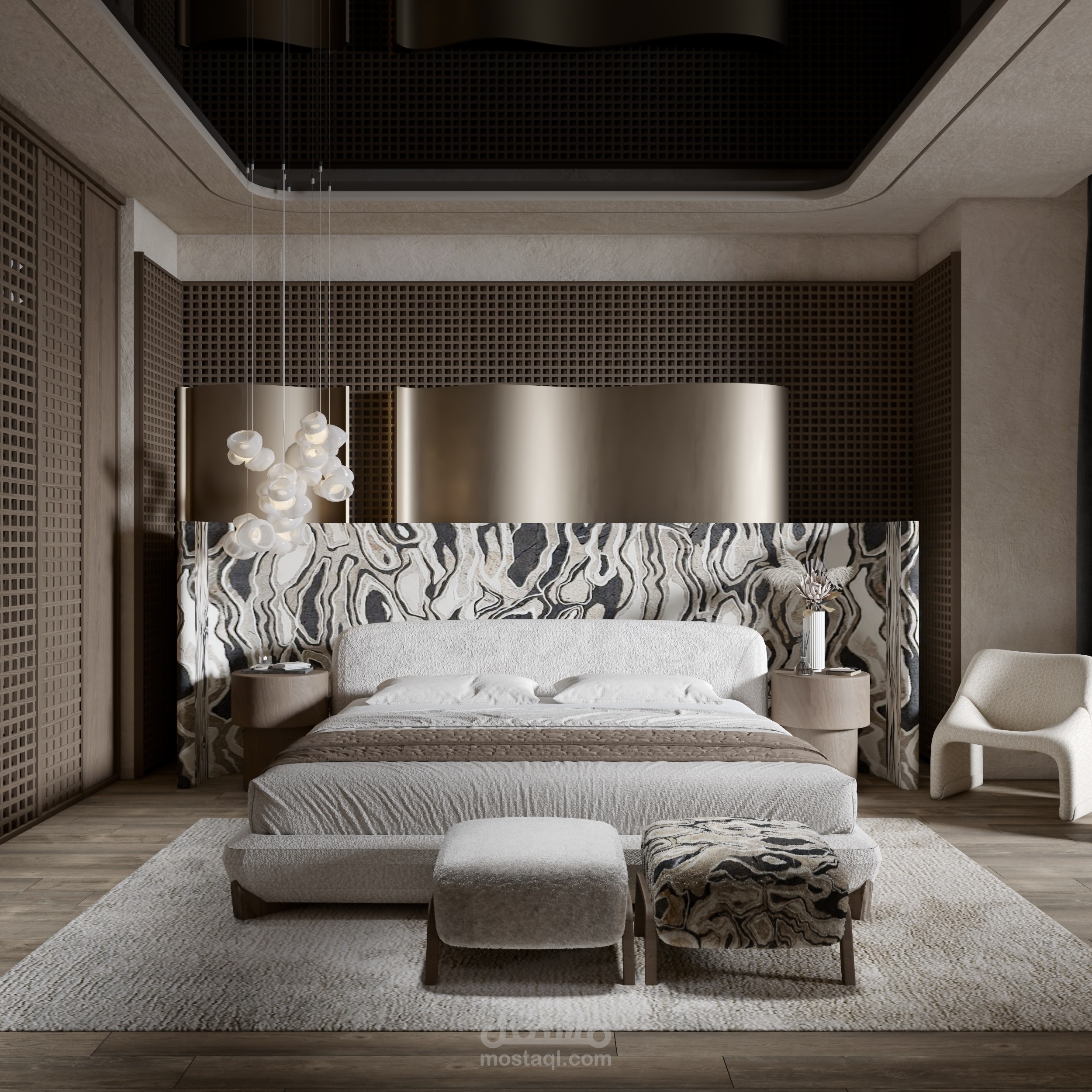 تصميم غرفة نوم -  A Luxury Bedroom Story
