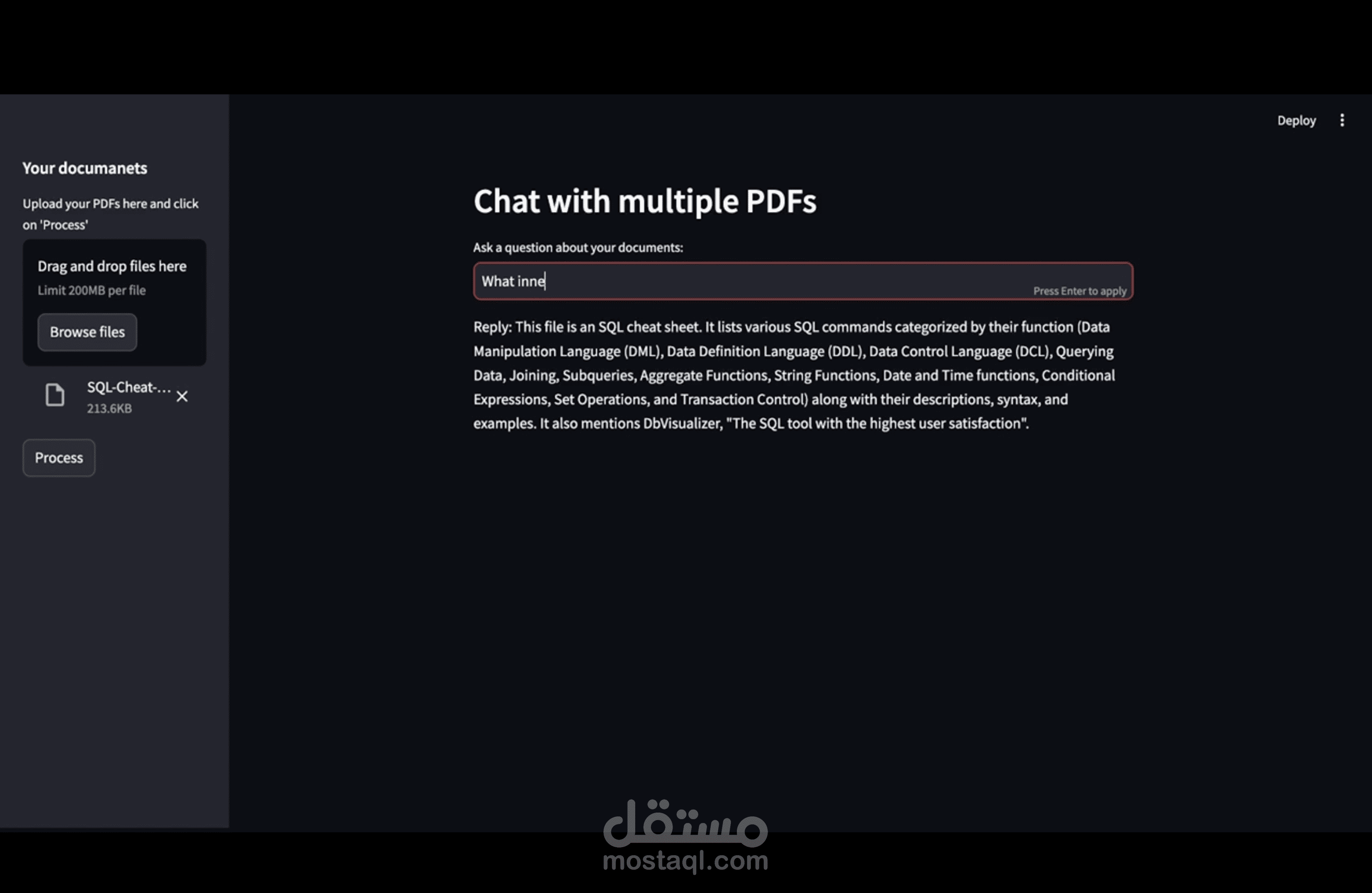 PDF Intelligent Assistant