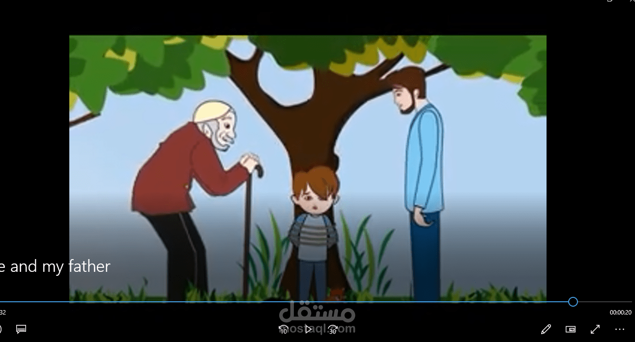 فيدو رسوم متحركة تحريكي 2D سيناريو حوار صوت و شخصياتي