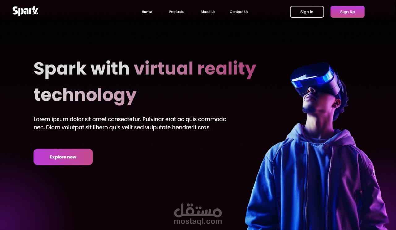Virtual Reality products website