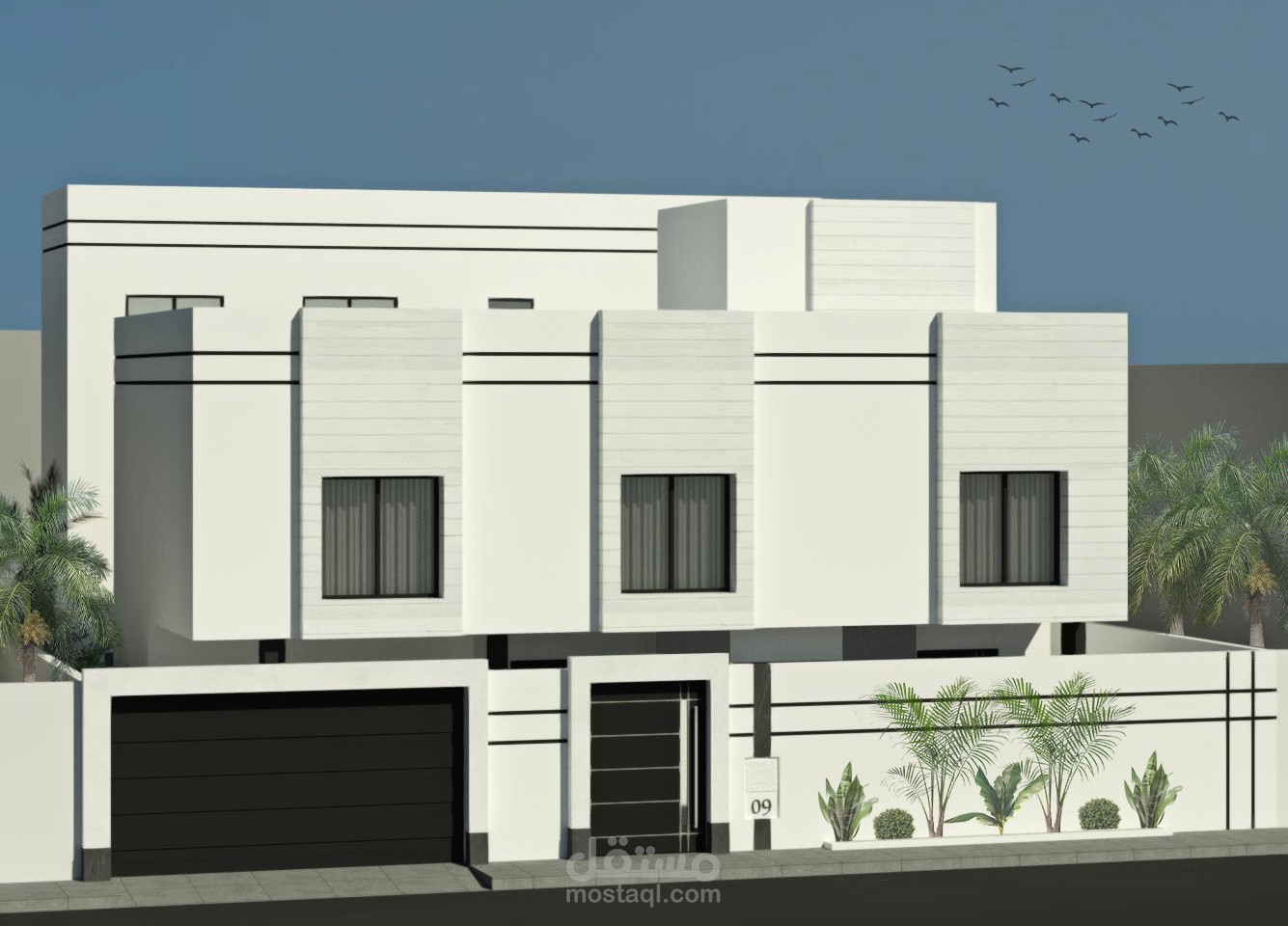 تصميم فيلا سكنية