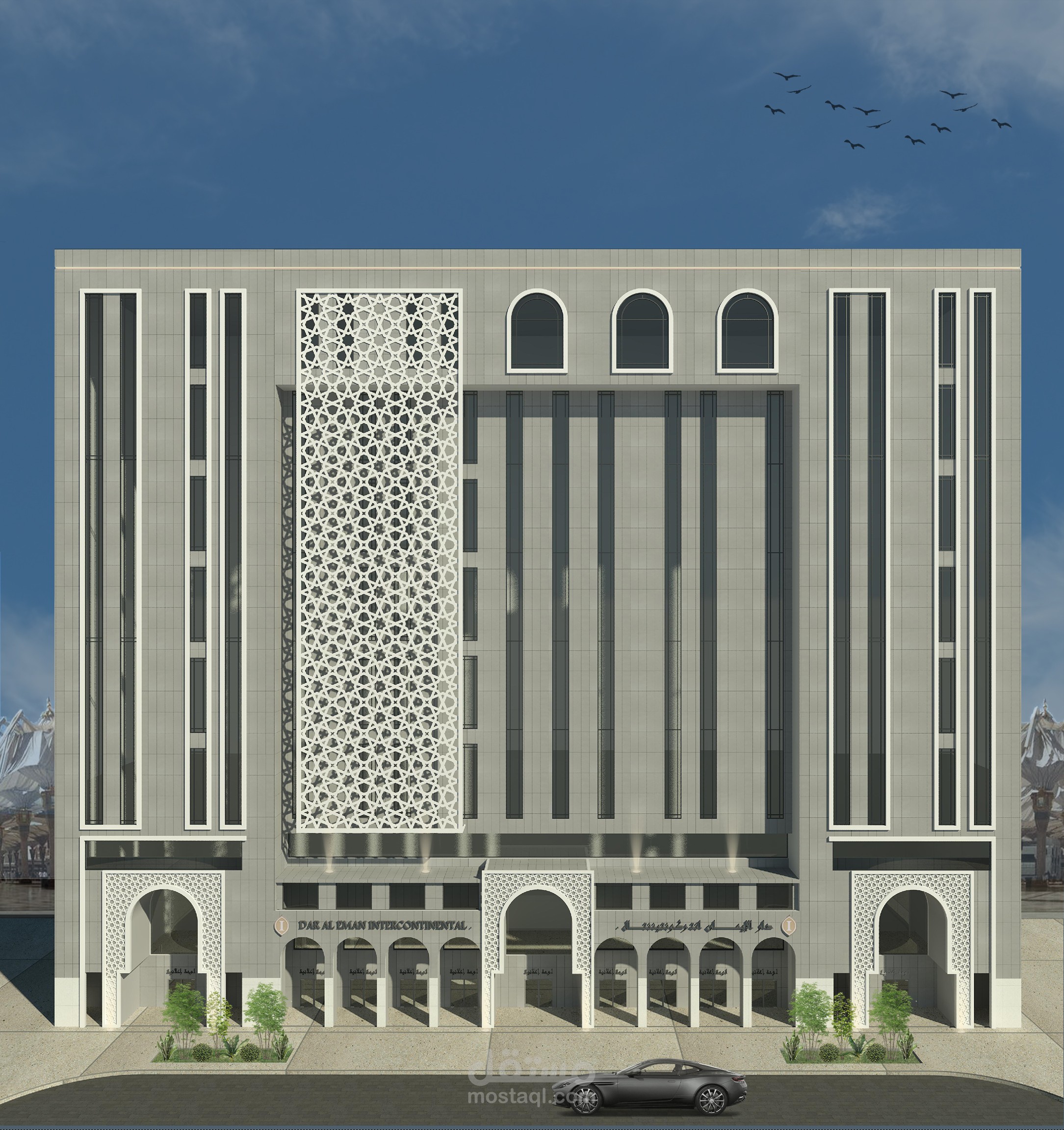 تطوير واجهة فندق