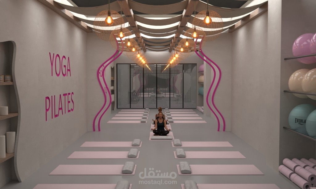إعادة تصميم قاعة رياضة