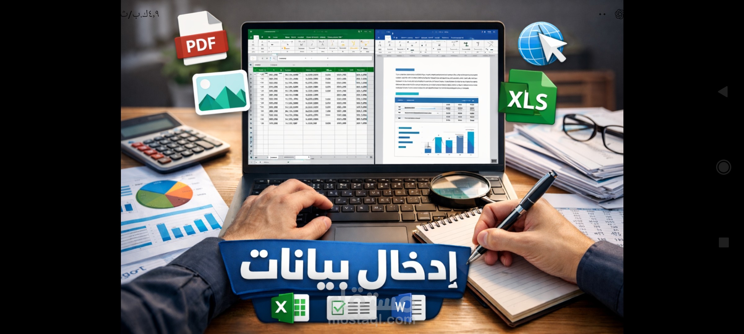 إدخال البيانات