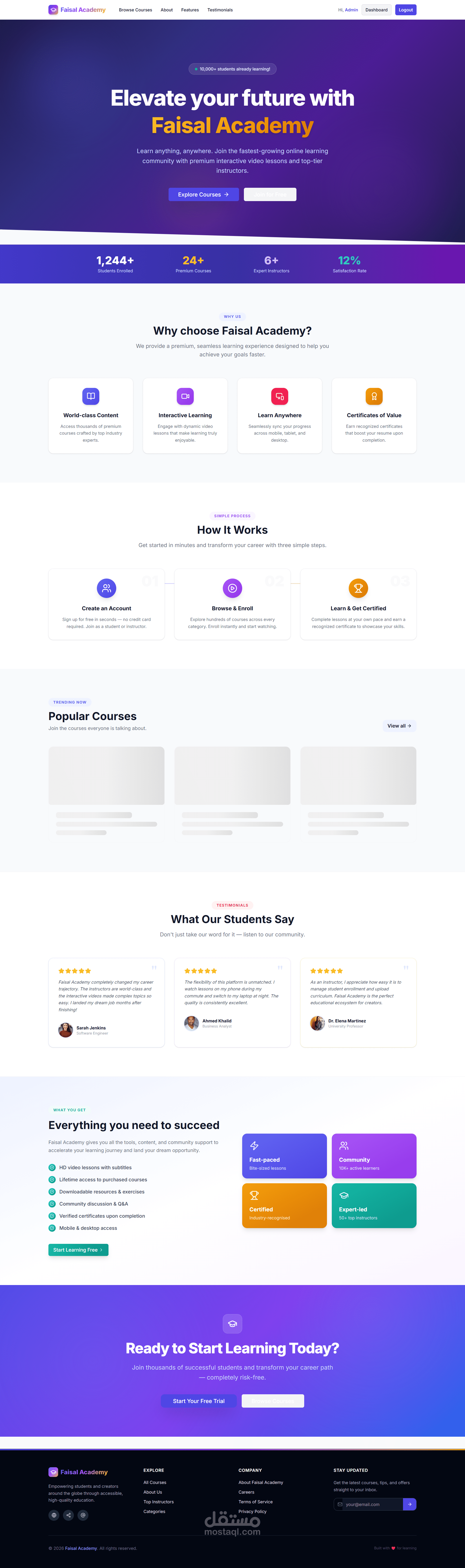 تطبيق ويب Full-Stack احترافي بـ Next.js و MERN Stack