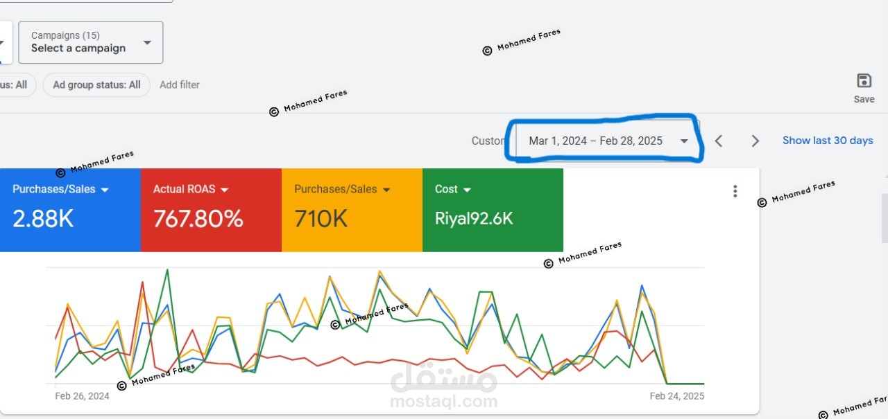حملة إعلانية متكاملة على TikTok وSnapchat وInstagram وGoogle Ads