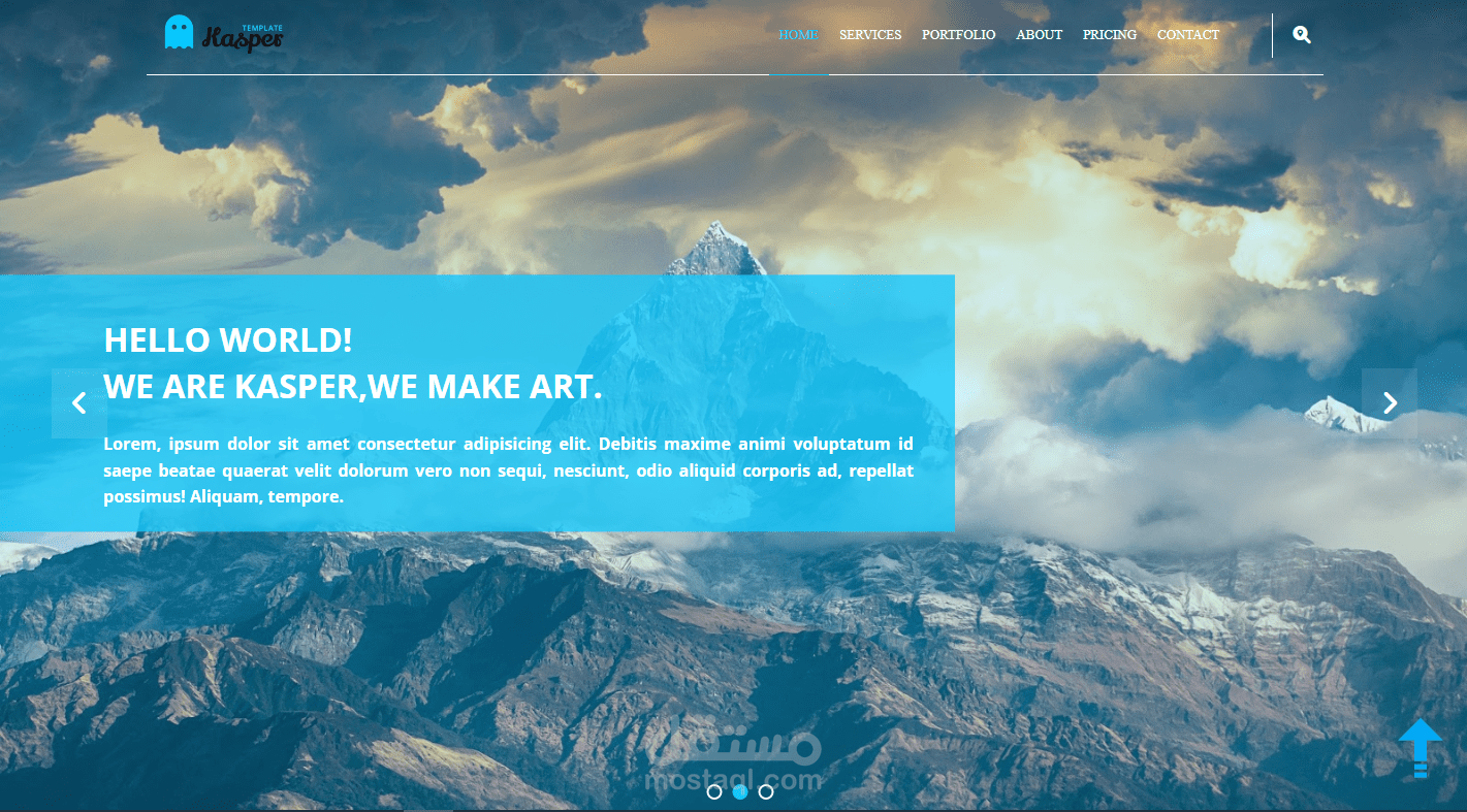 landing page
