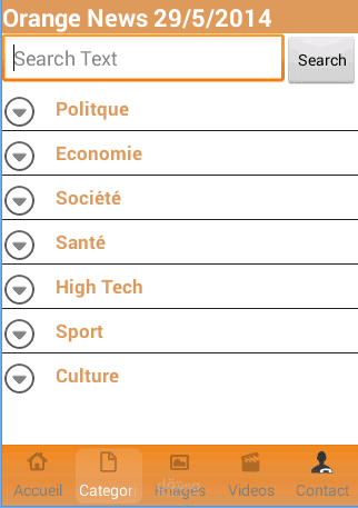 Orange News Android App