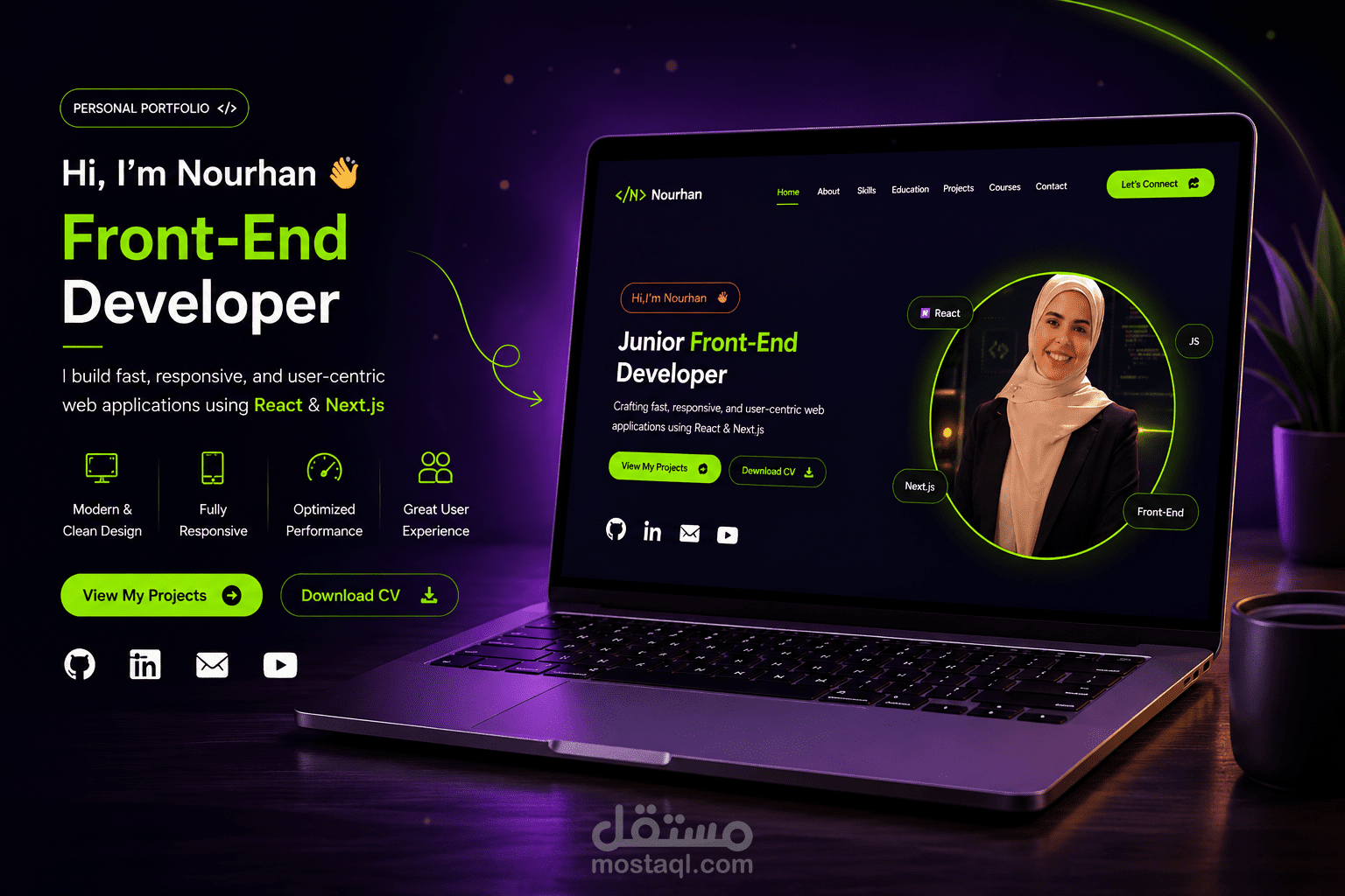 سأحول أعمالك إلى Portfolio احترافي ومتوافق مع جميع الاجهزه
