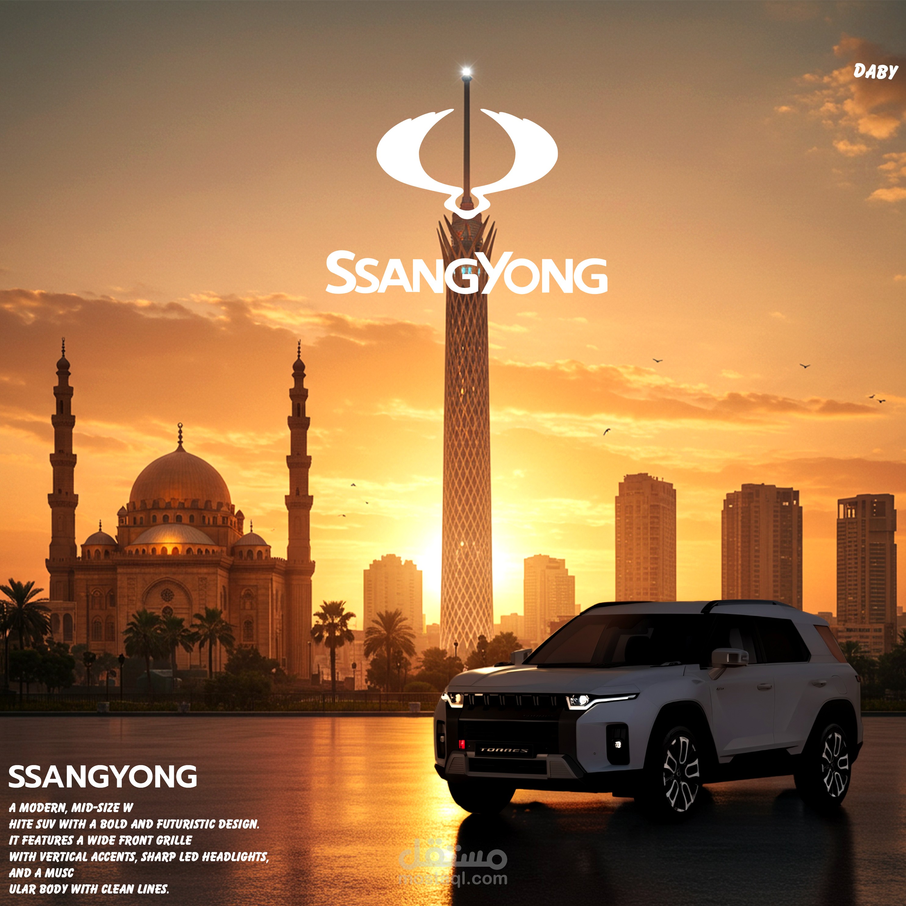 تصميم لماركة عربيات سانج يونج