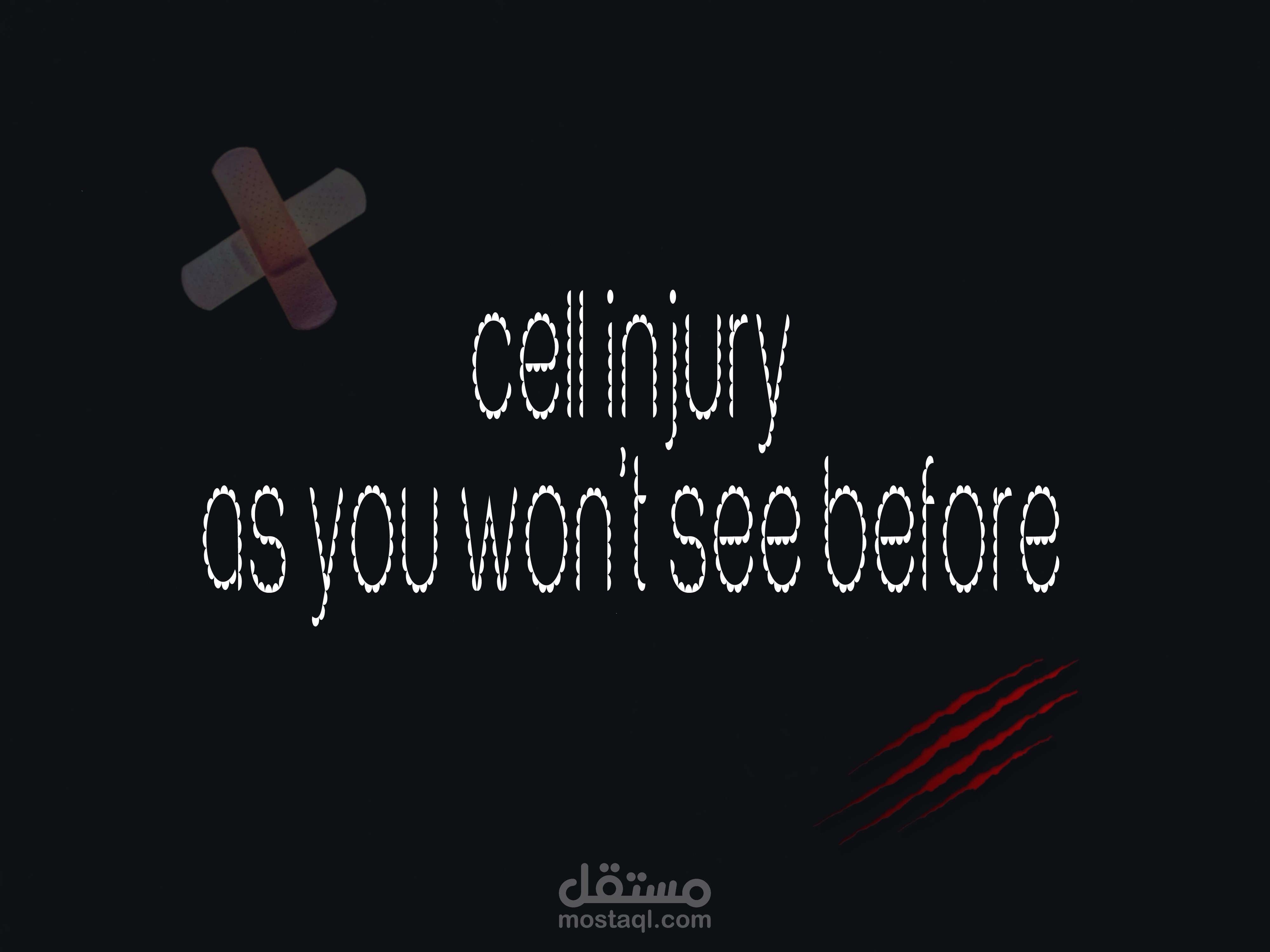 Cell injury summary in points as scientific term