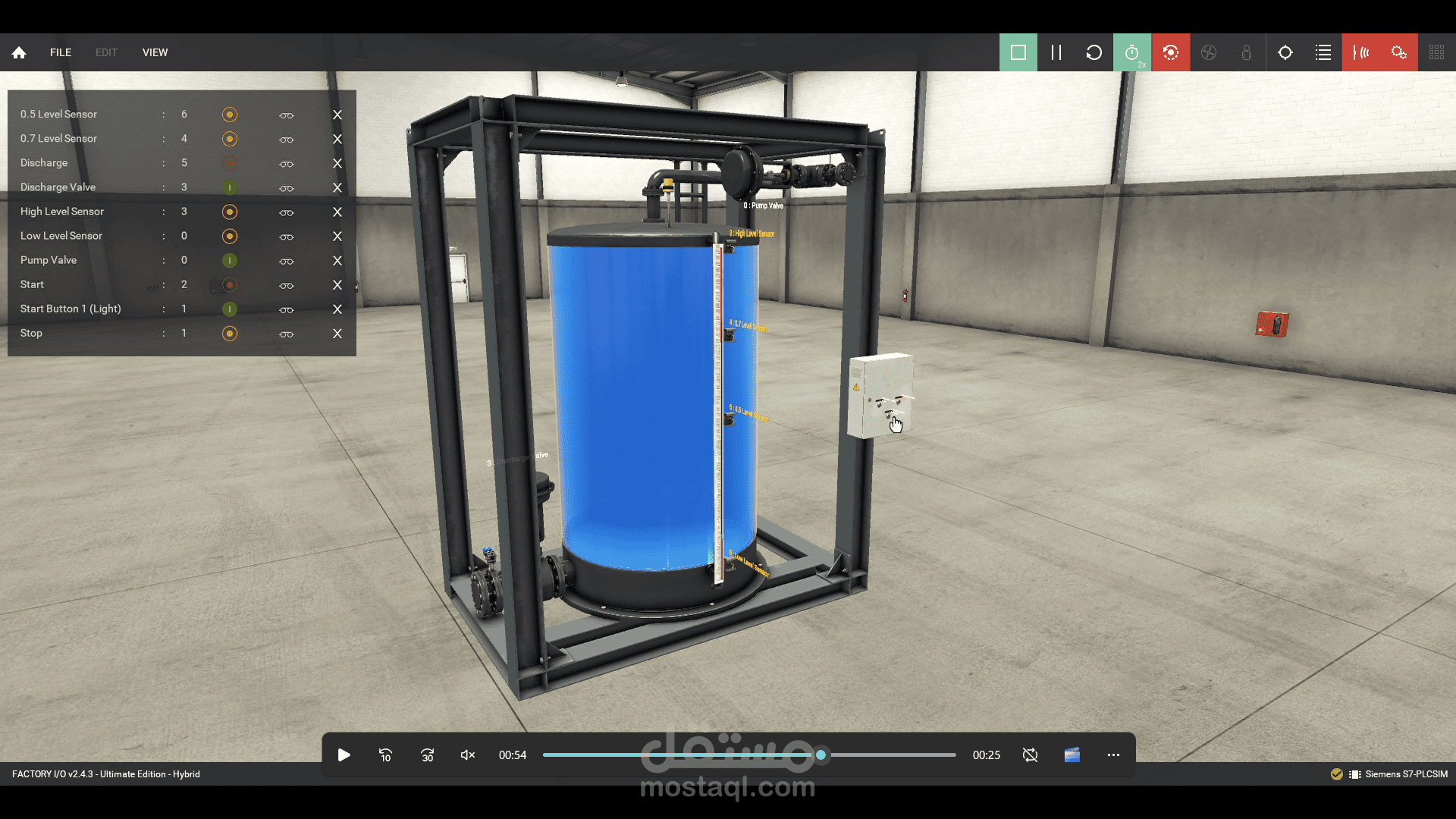 PLC Coding for Filling Water Tank