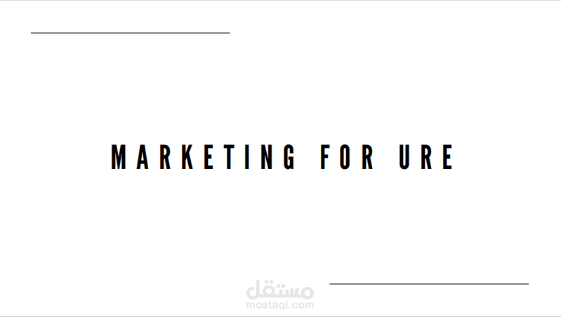 ماركتنج بلان لشركة عقارات فى الامارات