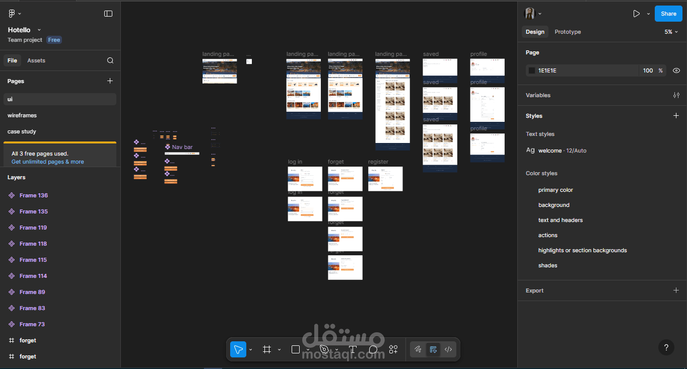 Hotel Booking Platform UI/UX Design