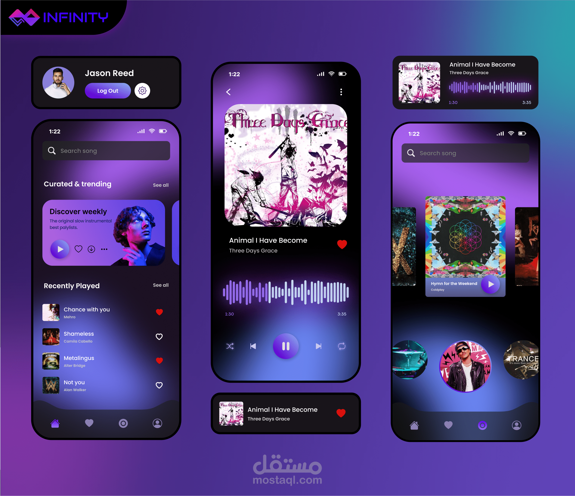 UI/UX Design | Mobile App | Application | Music App