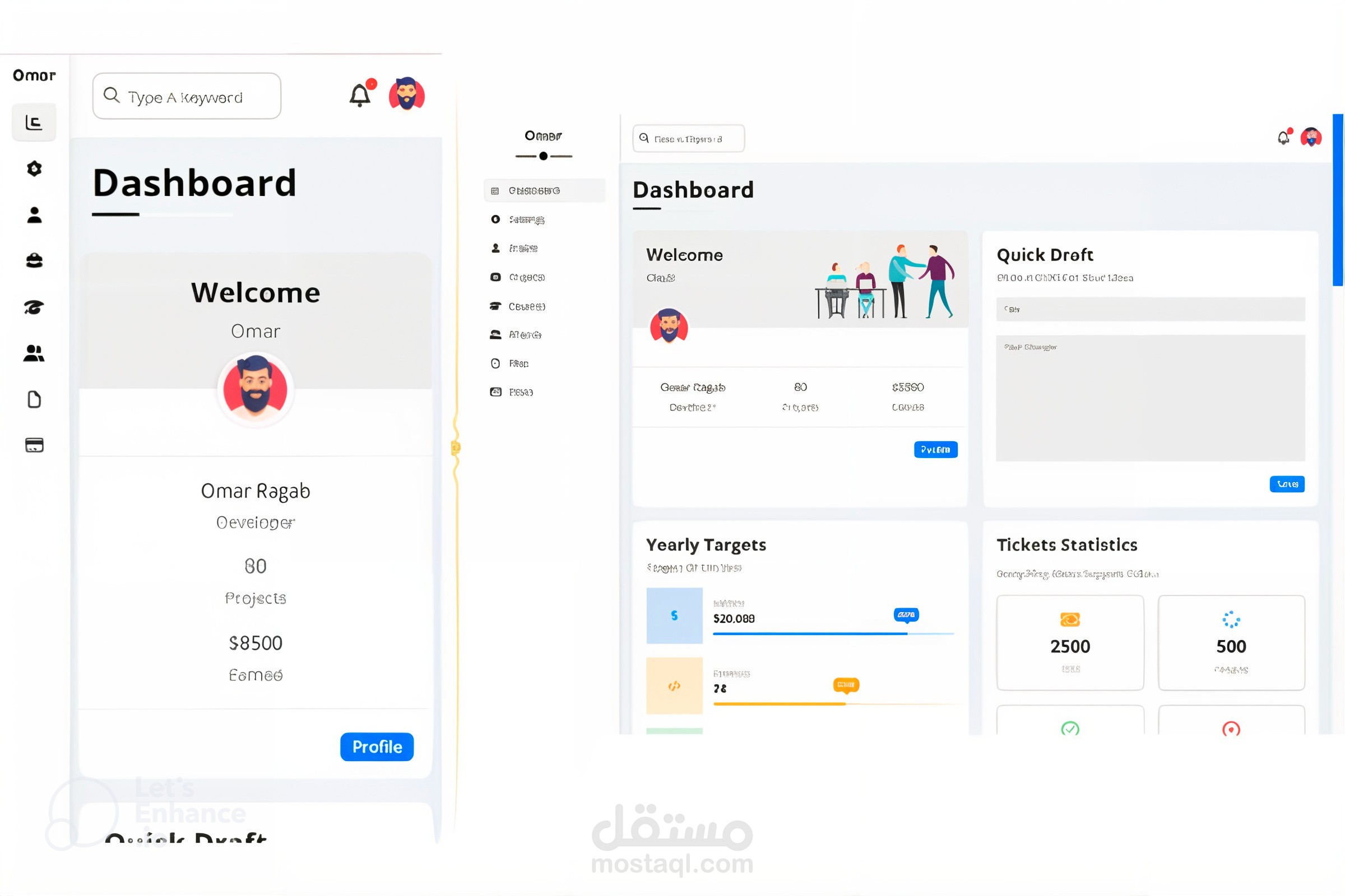 Dashboard By HTML-CSS