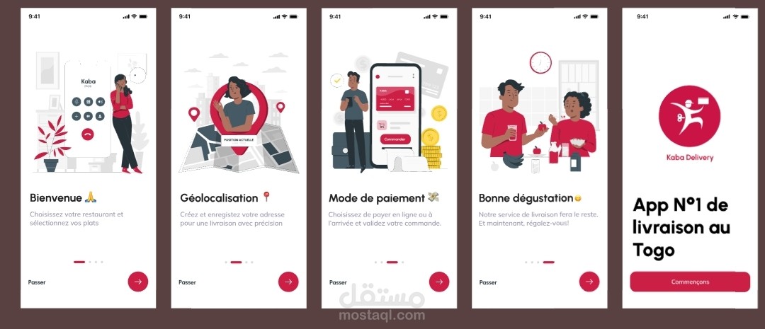 تطبيق توصيل الطلبات وإدارة المطاعم