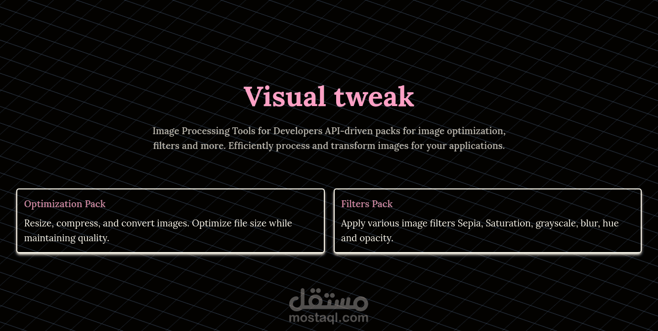 Visual-tweak: Web-based Image Processing Tool