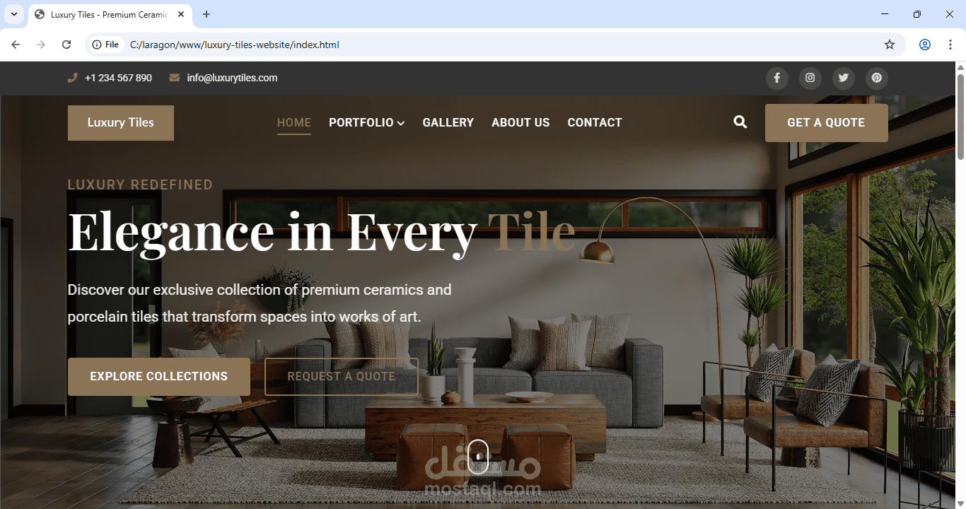 Modern & Professional Website Design with Gallery