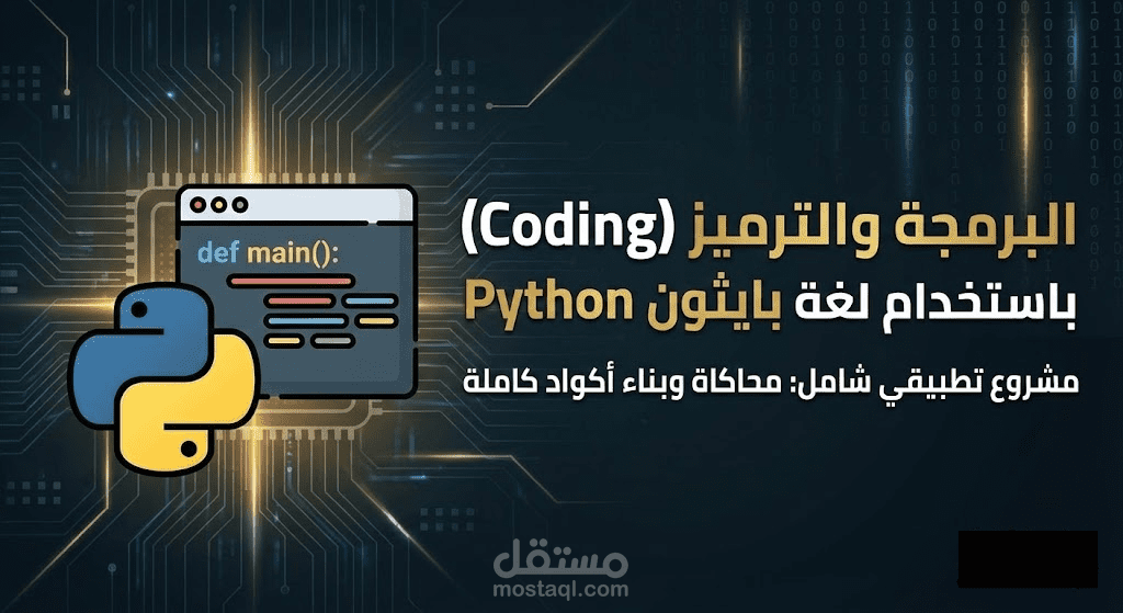 البرمجة والترميز (Coding) بإستخدام لغة بايثون Python