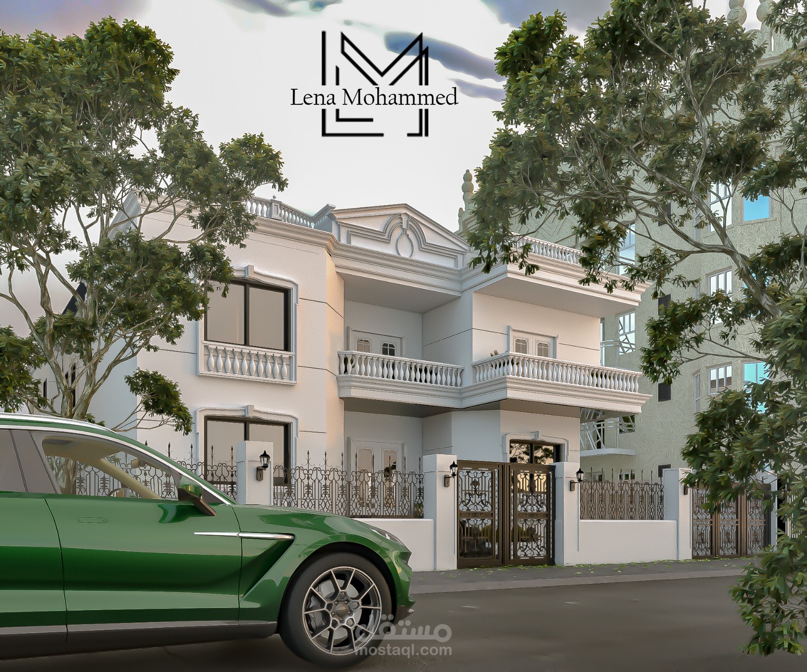 تصميم فيلا كلاسيك - classic villa design